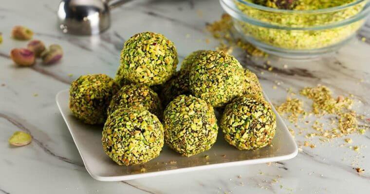 LEMONY PISTACHIO TRUFFLE BALLS