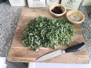 Kale Quinoa and Cranberry Salad
