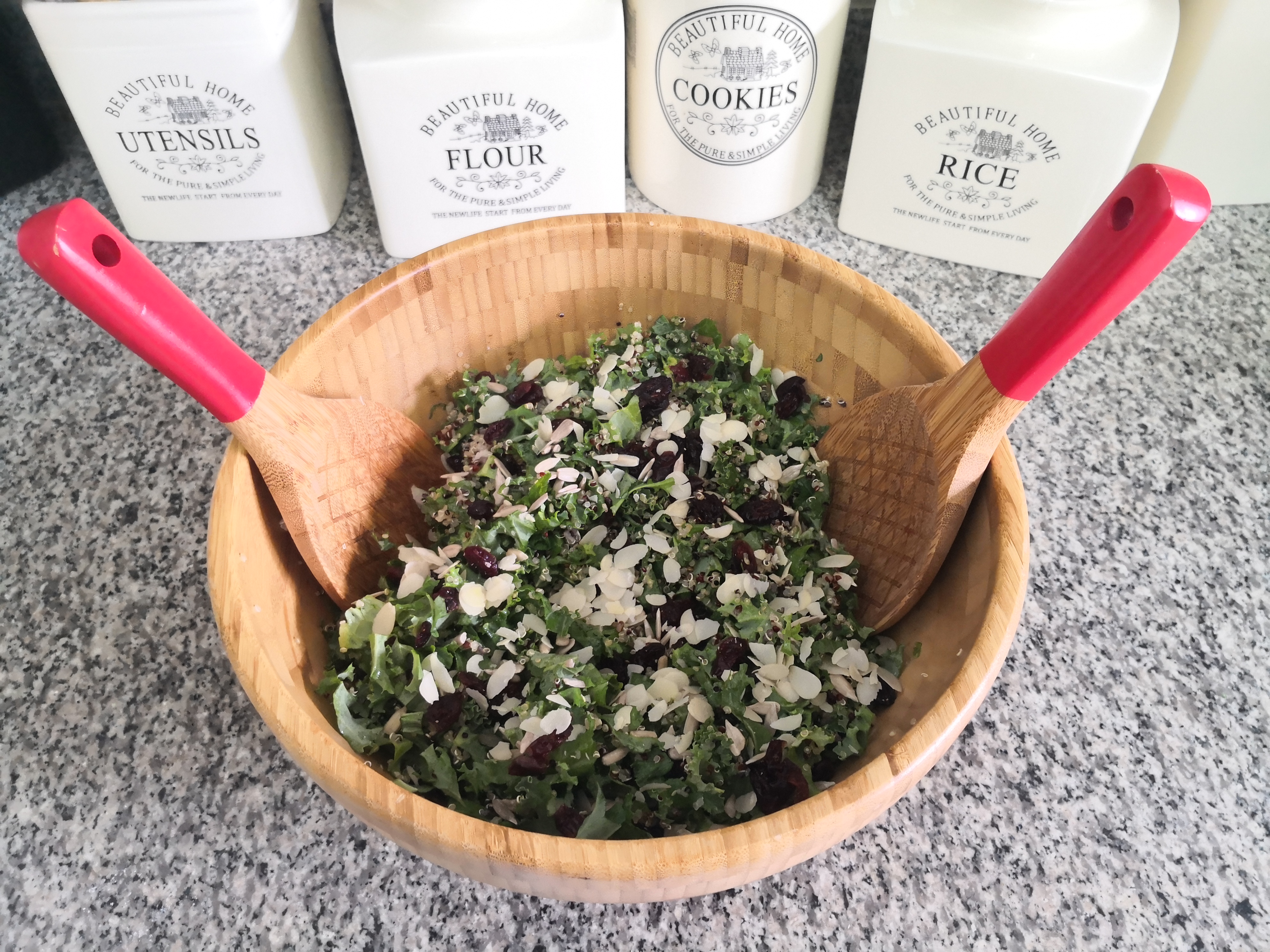 Kale Quinoa & Cranberry Salad
